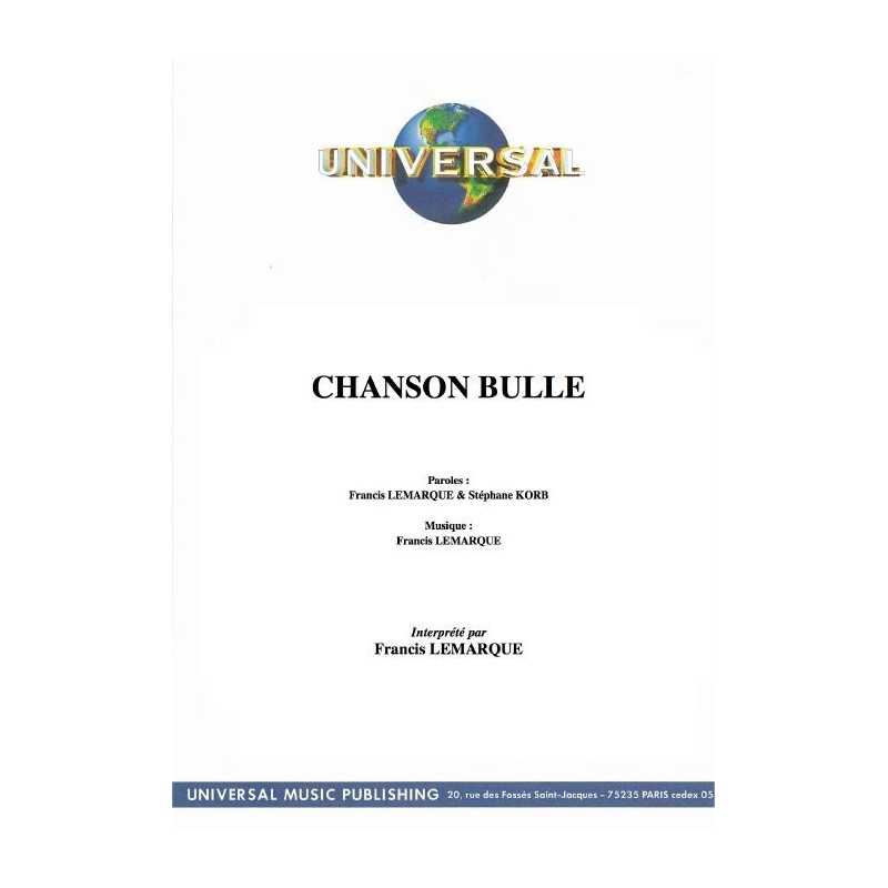 CHANSON BULLE