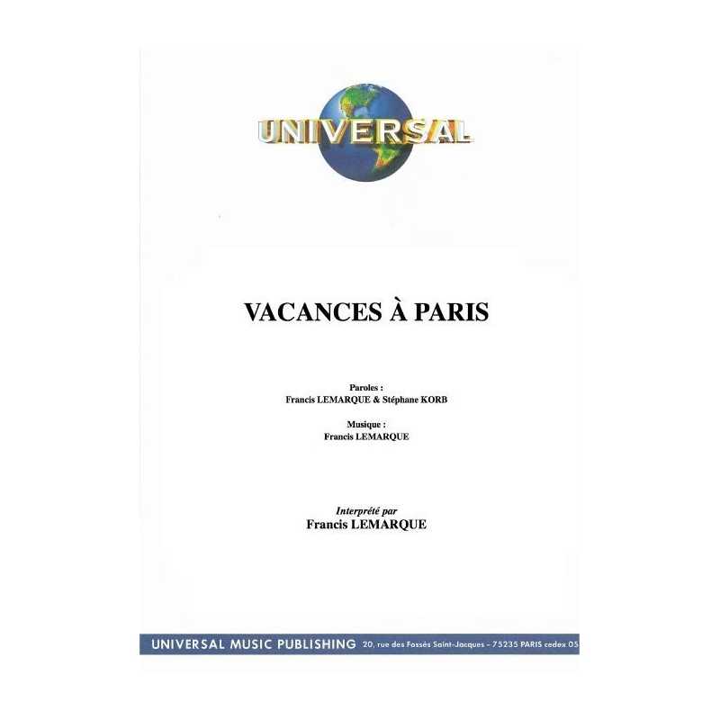 VACANCES À PARIS