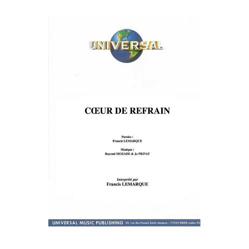 CŒUR DE REFRAIN