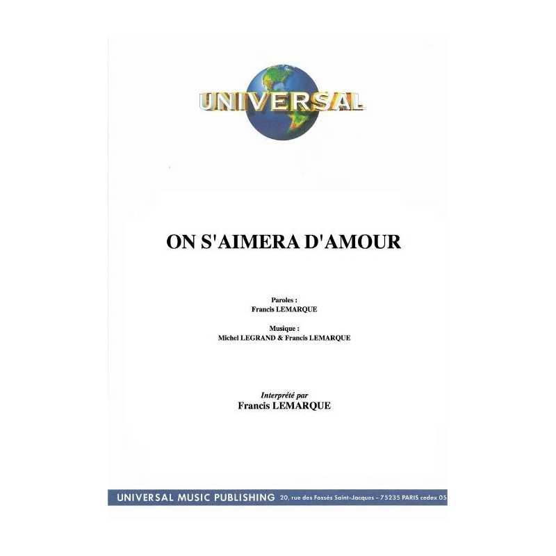 ON S'AIMERA D'AMOUR