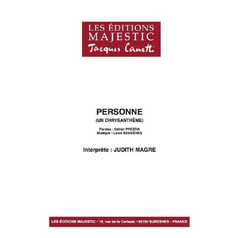 PERSONNE (UN CHRYSANTHÈME)
