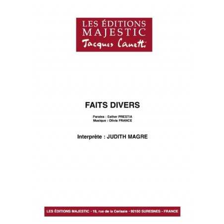 FAIT DIVERS