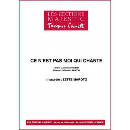 CE N'EST PAS MOI QUI CHANTE