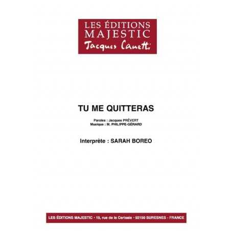 TU ME QUITTERAS
