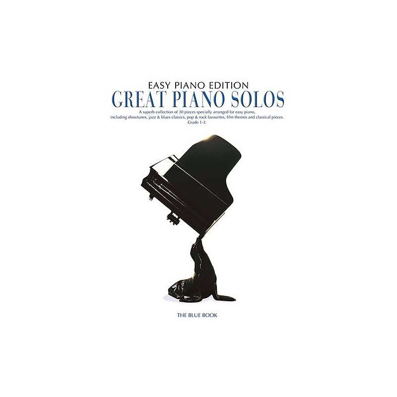 GREAT PIANO SOLOS THE BLUE BOOK EASY PIANO