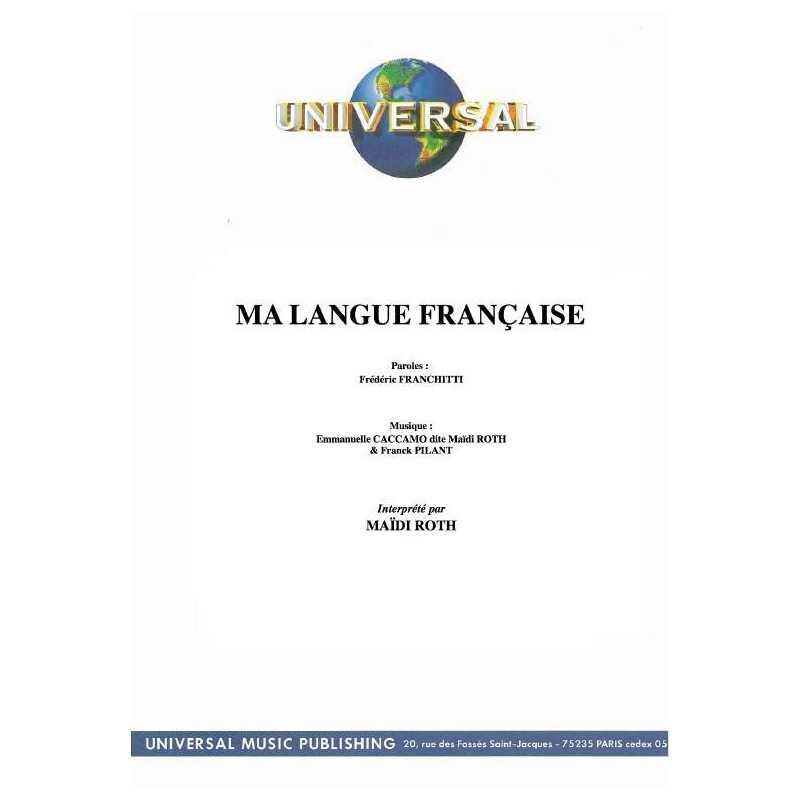 MA LANGUE FRANÇAISE