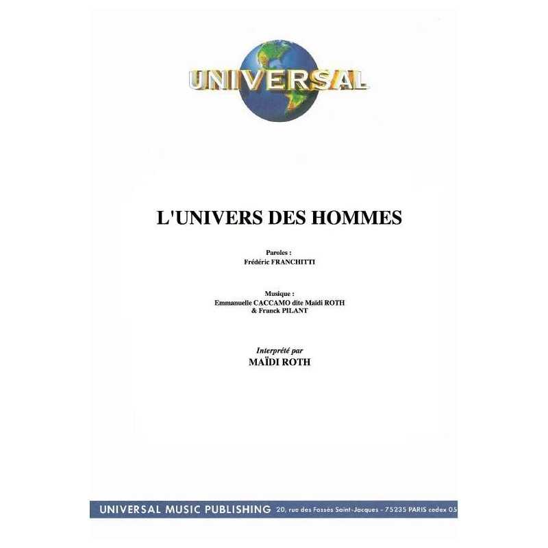 L'UNIVERS DES HOMMES