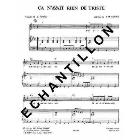 ÇA N'AVAIT RIEN DE TRISTE