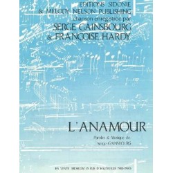 Sheet music L'ANAMOUR Serge Gainsbourg