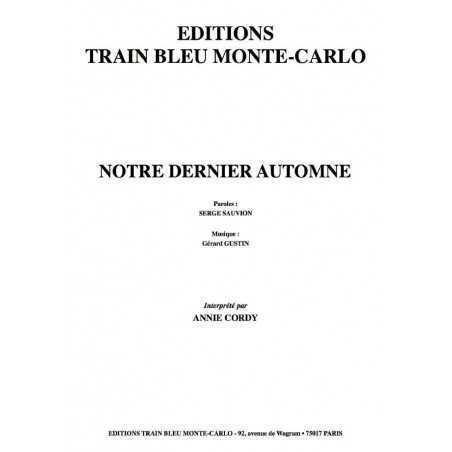 NOTRE DERNIER AUTOMNE