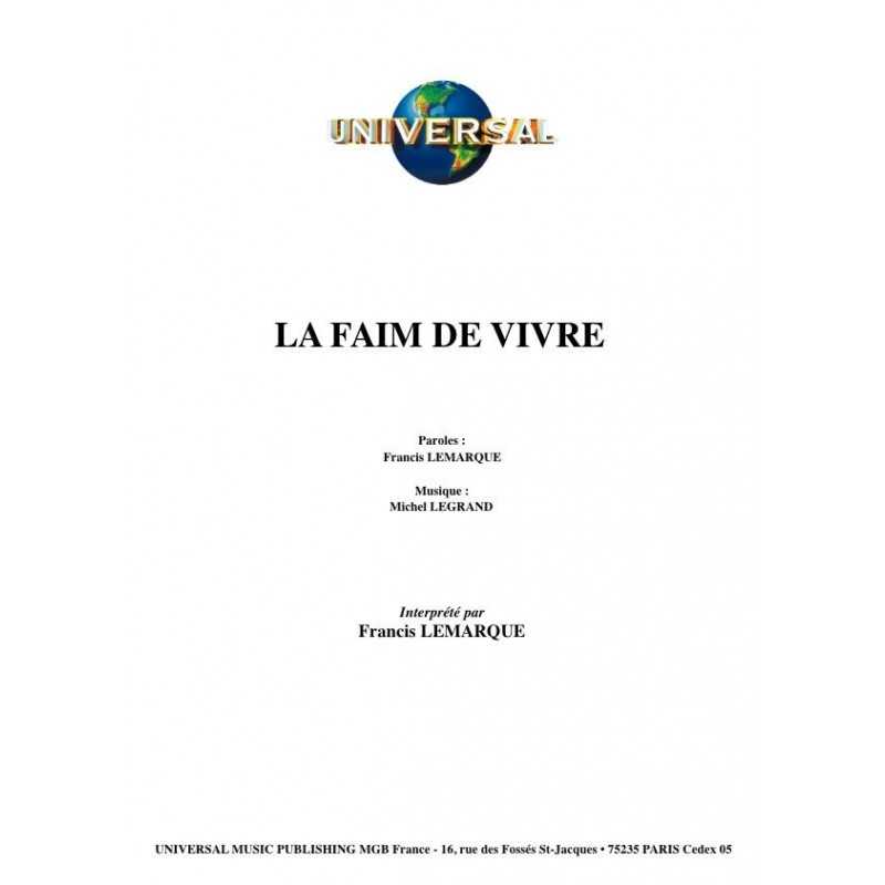 LA FAIM DE VIVRE