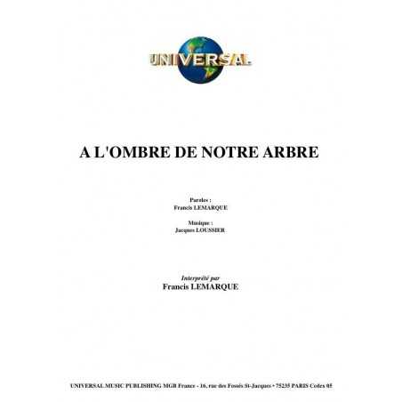 À L'OMBRE DE NOTRE ARBRE