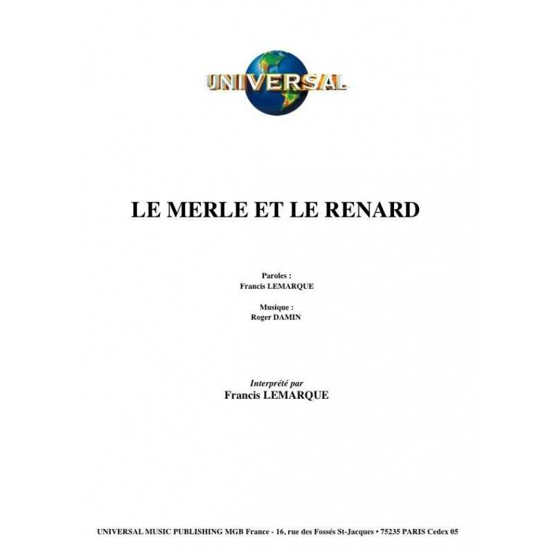 LE MERLE ET LE RENARD