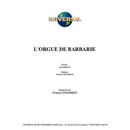 L'ORGUE DE BARBARIE