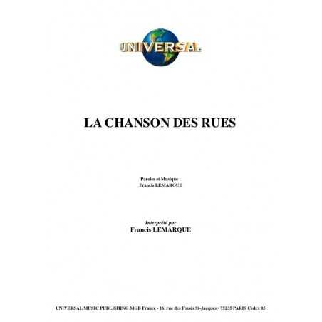 LA CHANSON DES RUES
