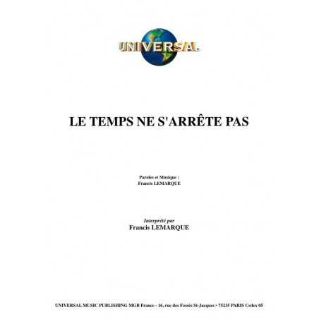 LE TEMPS NE S'ARRÊTE PAS