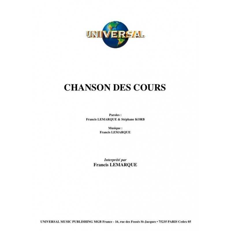 CHANSONS DES COURS