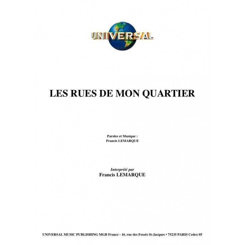 LES RUES DE MON QUARTIER