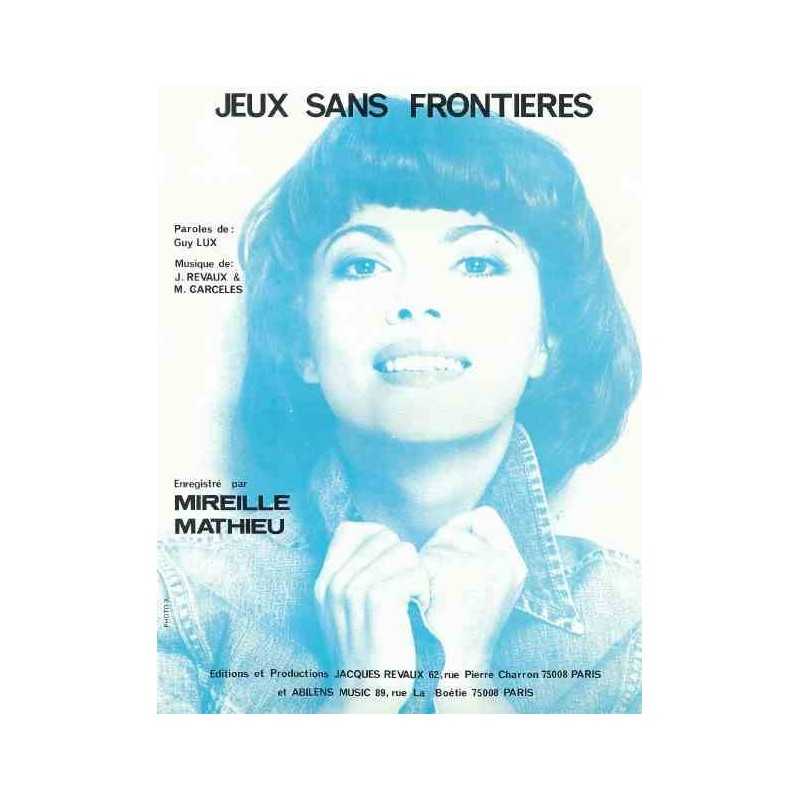 Partition JEUX SANS FRONTIÈRES Mireille Mathieu