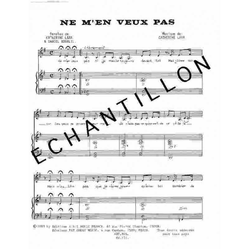 NE M'EN VEUX PAS