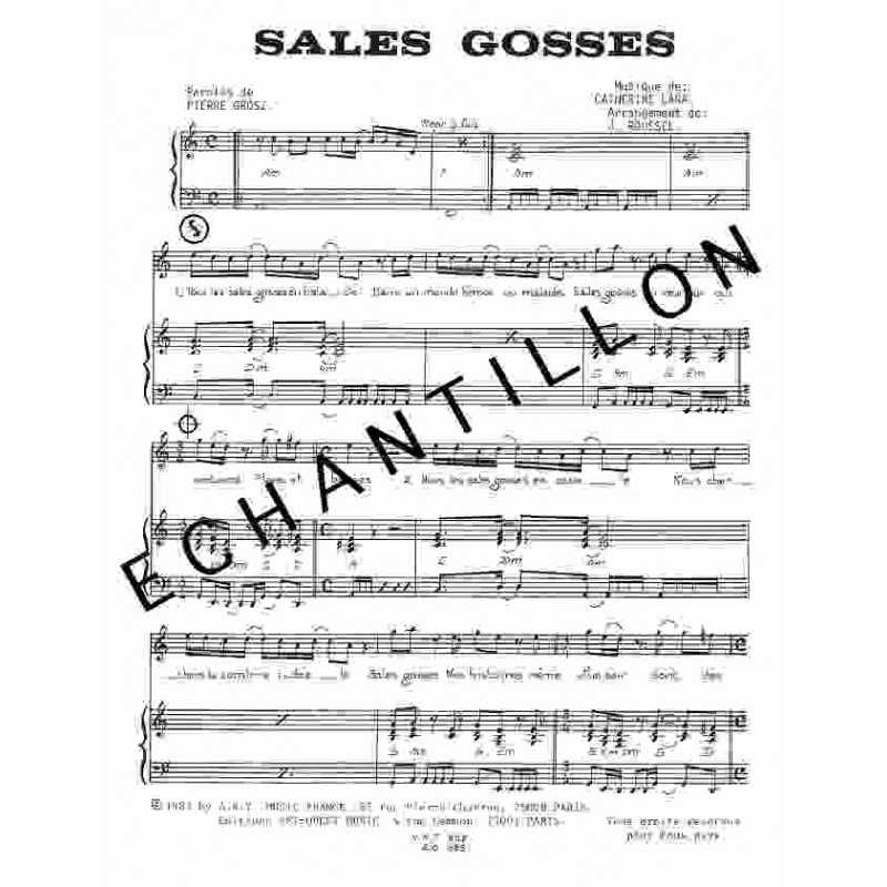 SALES GOSSES