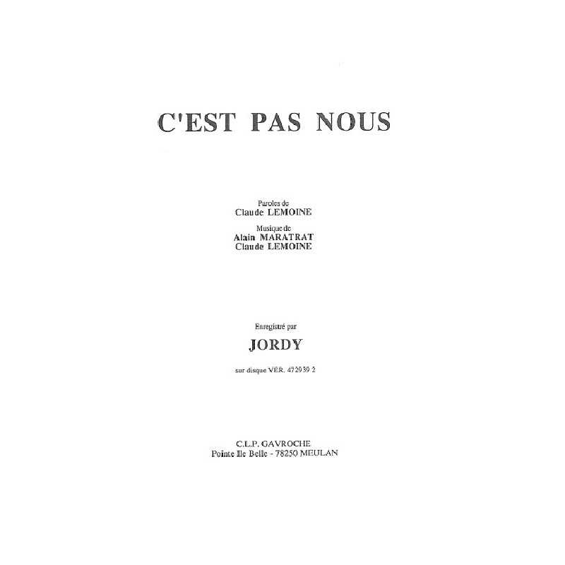 C'EST PAS NOUS