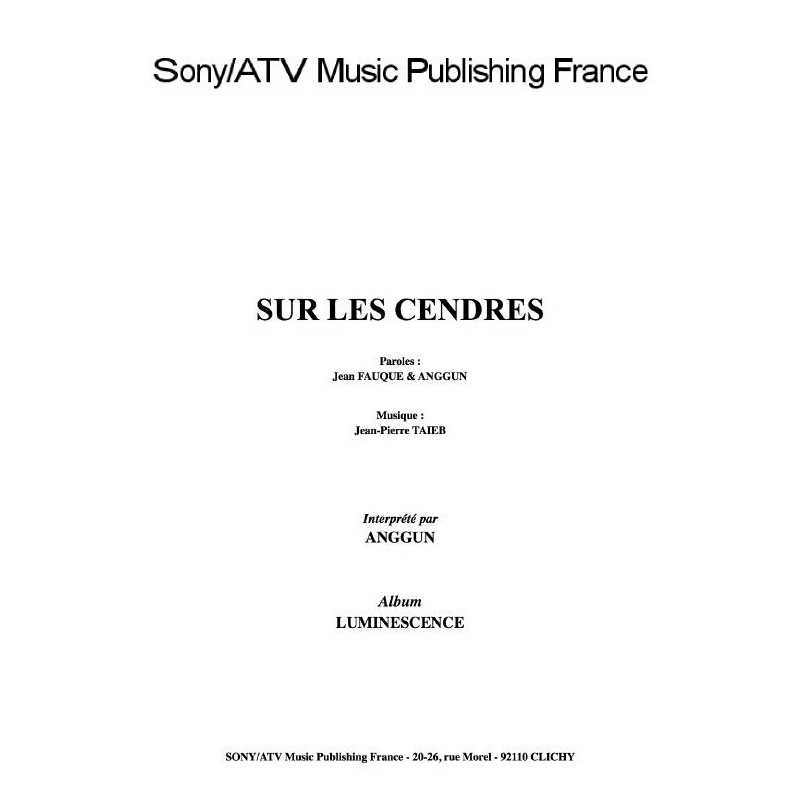 SUR LES CENDRES