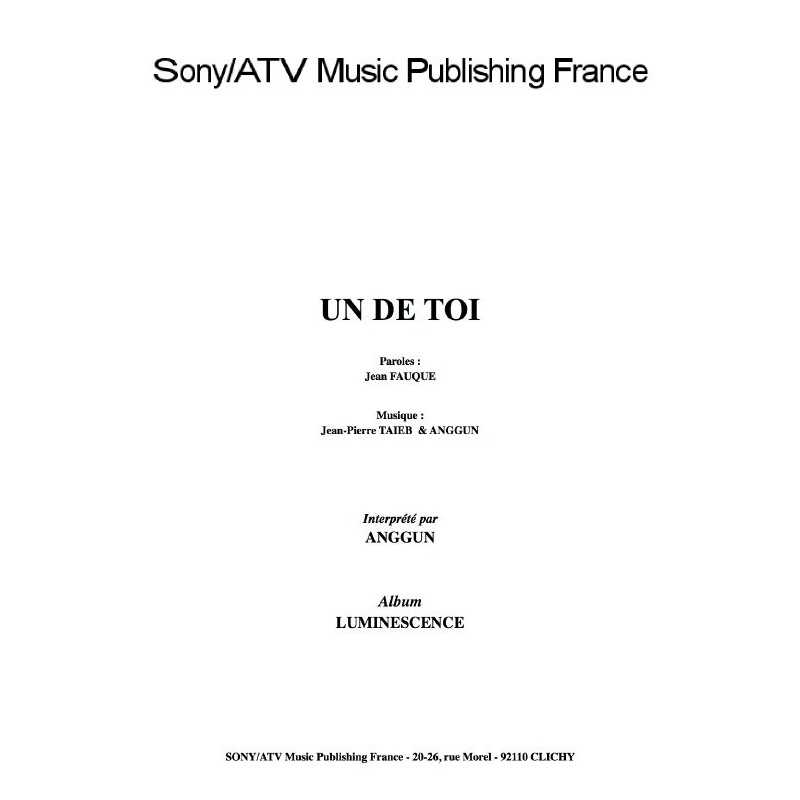 UN DE TOI