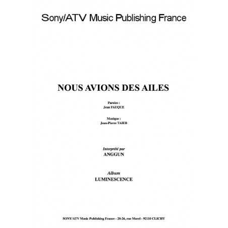 NOUS AVIONS DES AILES