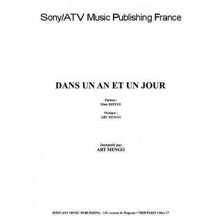 DANS UN AN ET UN JOUR