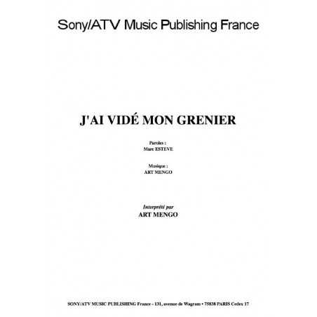 J'AI VIDÉ MON GRENIER