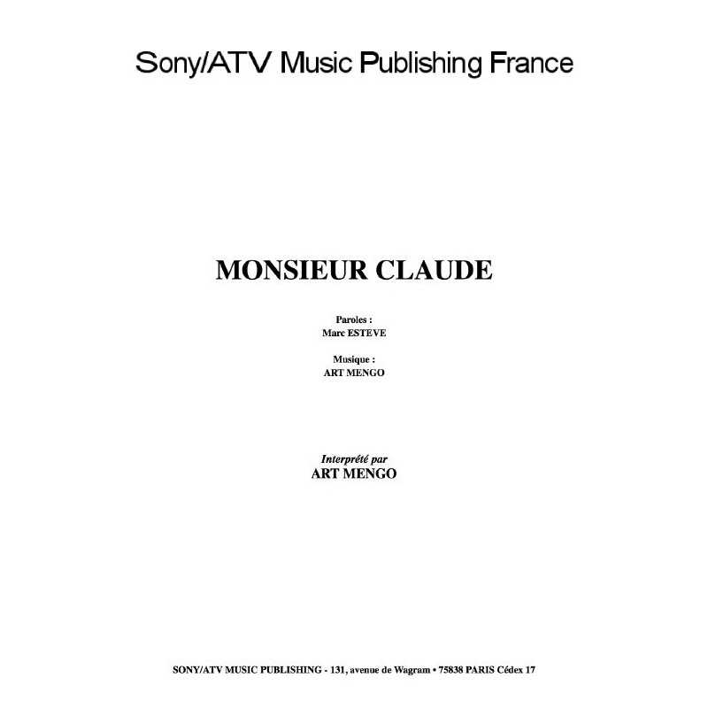 MONSIEUR CLAUDE
