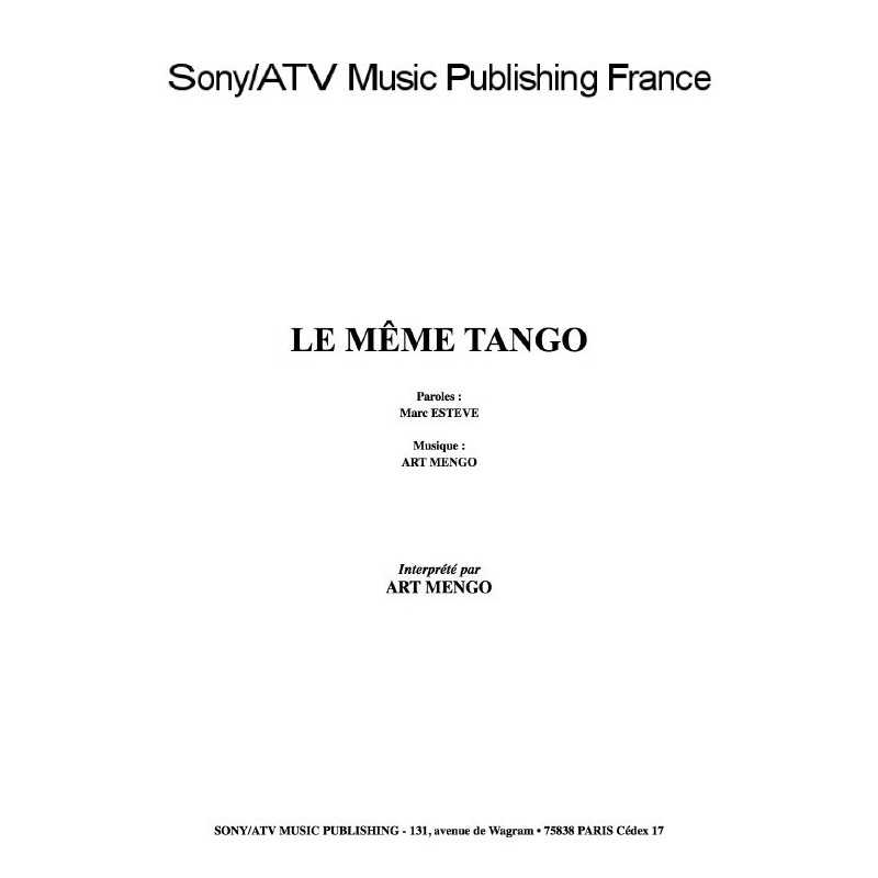 LE MÊME TANGO