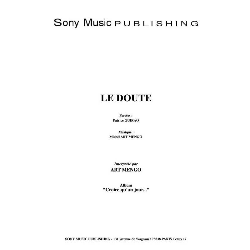 LE DOUTE