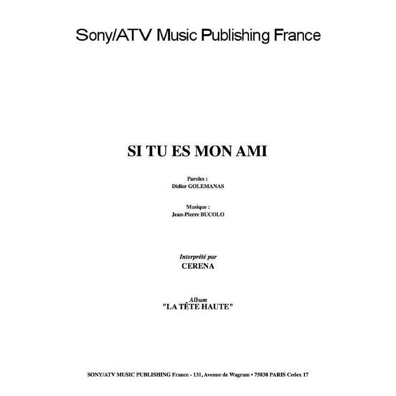 SI TU ES MON AMI