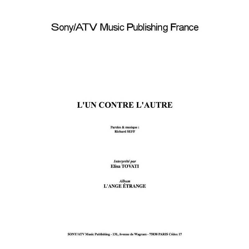 L'UN CONTRE L'AUTRE