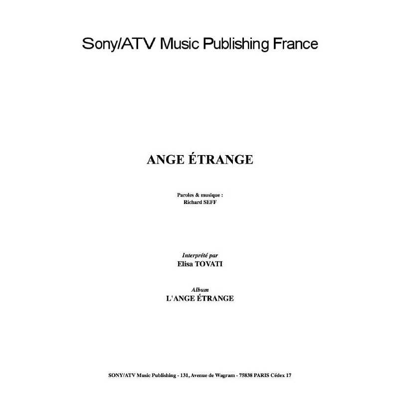 ANGE ÉTRANGE
