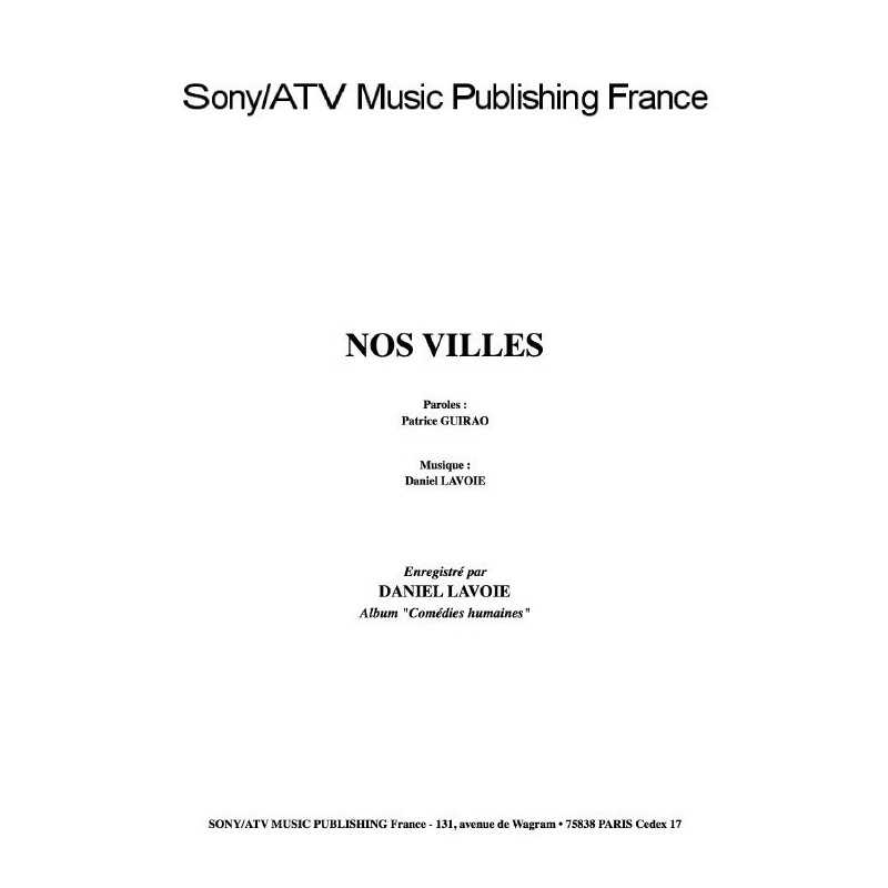 NOS VILLES