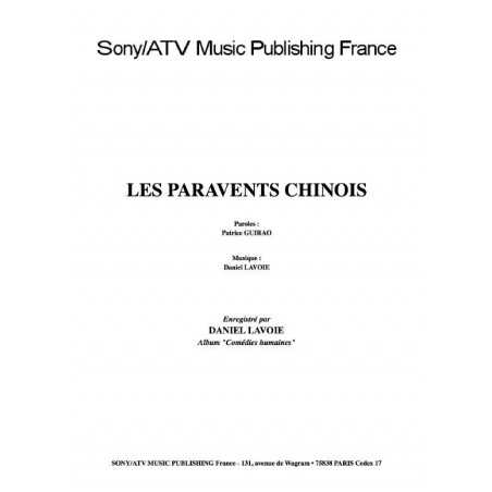 LES PARAVENTS CHINOIS