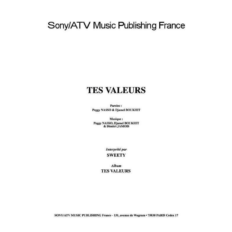 TES VALEURS