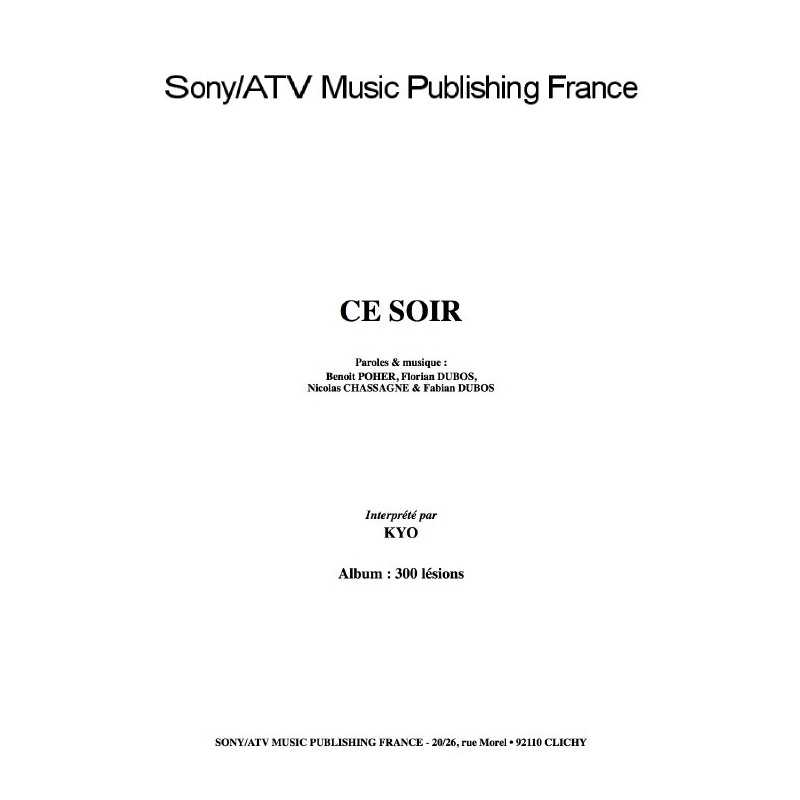 CE SOIR