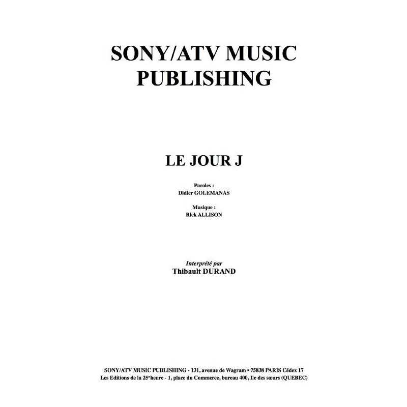 LE JOUR J