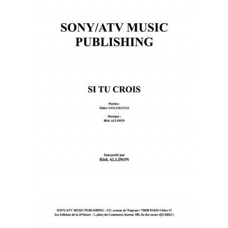 SI TU CROIS
