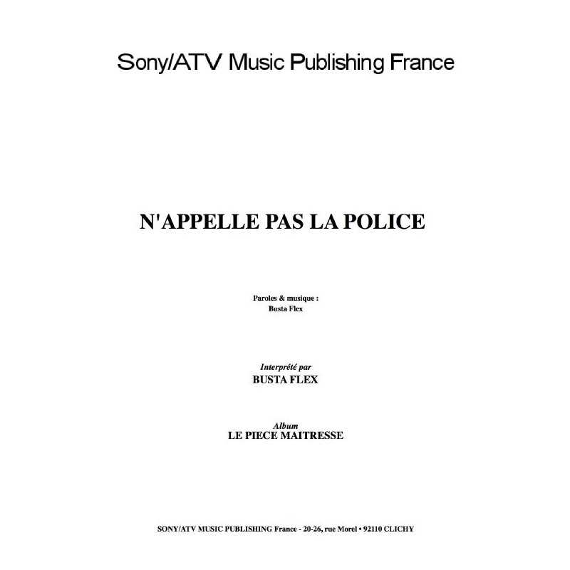 N'APPELLE PAS LA POLICE