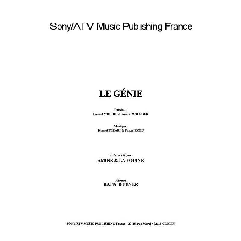 LE GÉNIE Feat LA FOUINE