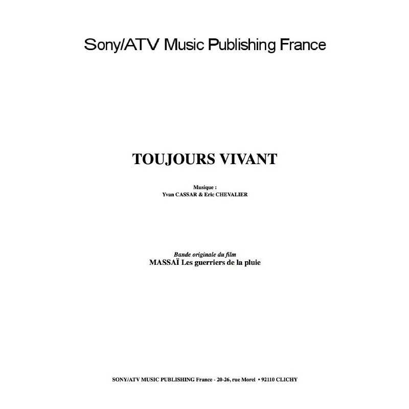 TOUJOURS VIVANT du film MASSAÏ