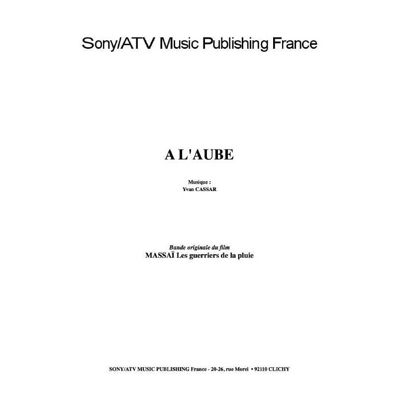 A L'AUBE du film MASSAÏ