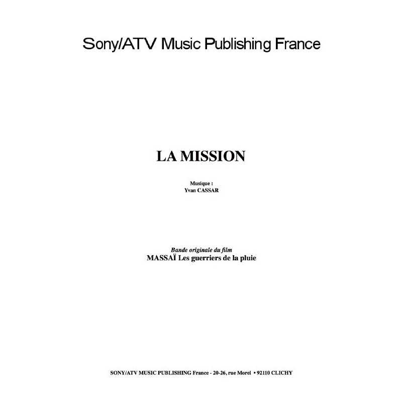 LA MISSION du film MASSAÏ
