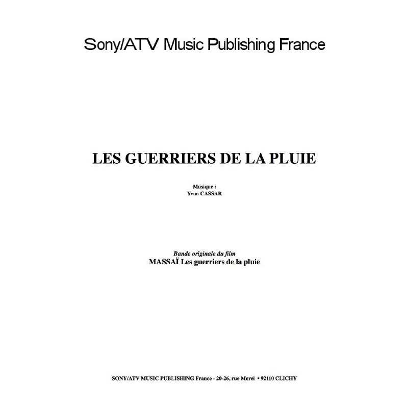 LES GUERRIERS DE LA PLUIE du film MASSAÏ