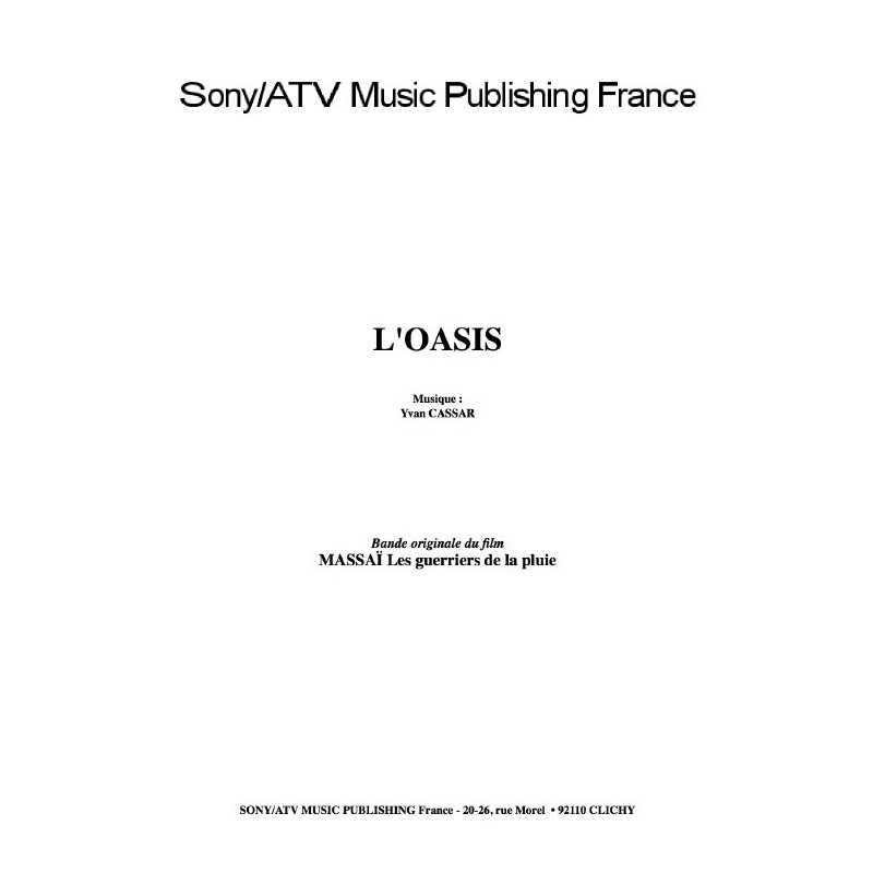 L'OASIS du film MASSAÏ